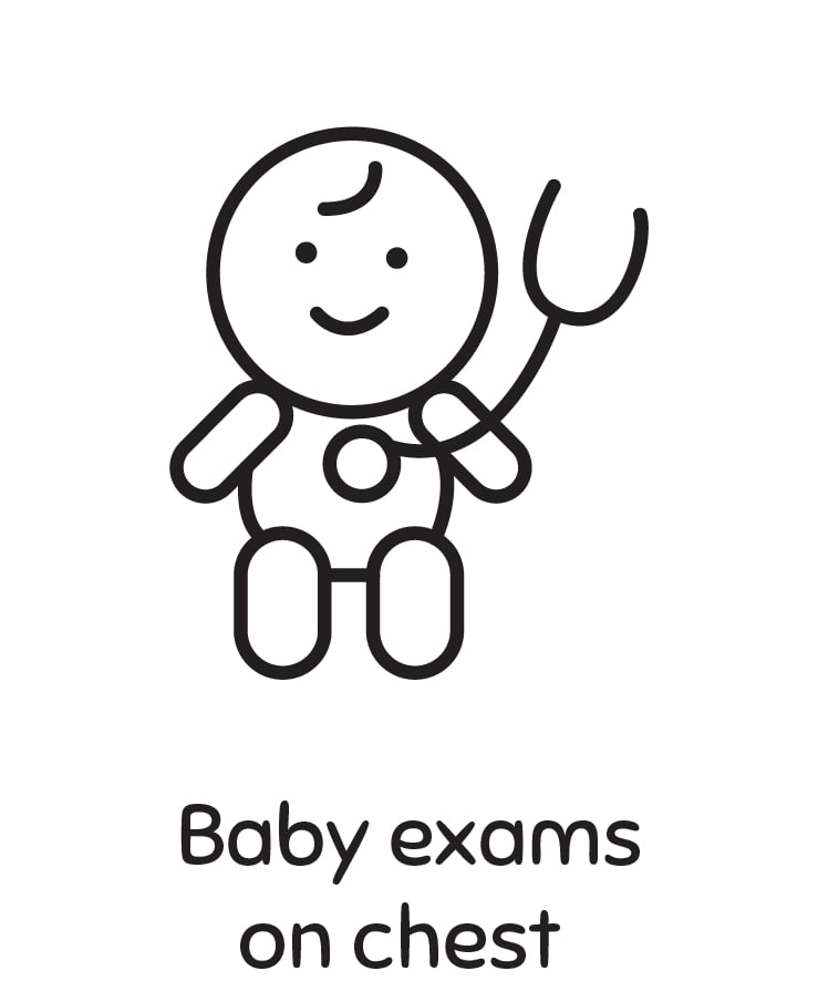 Baby Exams On Chest