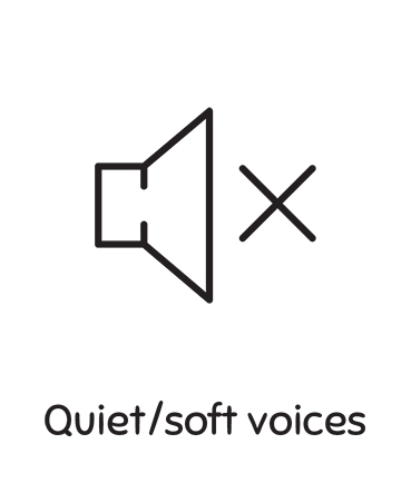 Quiet/soft Voices