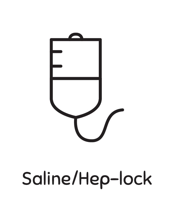 Saline/hep-lock
