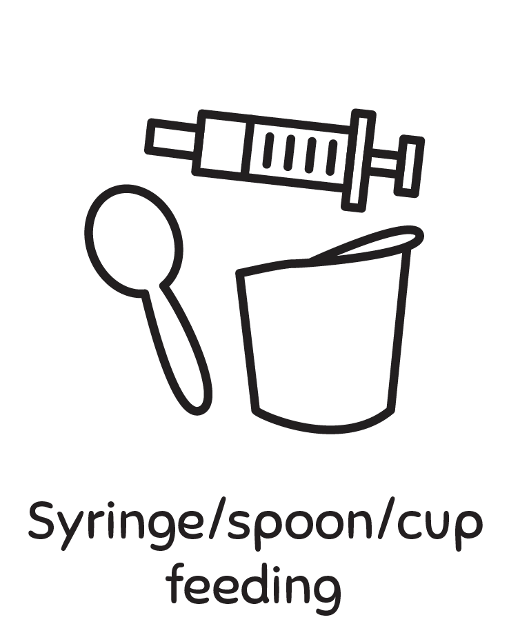 Syringe/spoon/cup Feeding